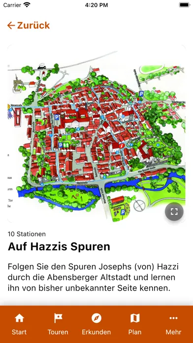 Zrzuty ekranu App ins alte Abensberg