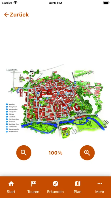 Zrzuty ekranu App ins alte Abensberg