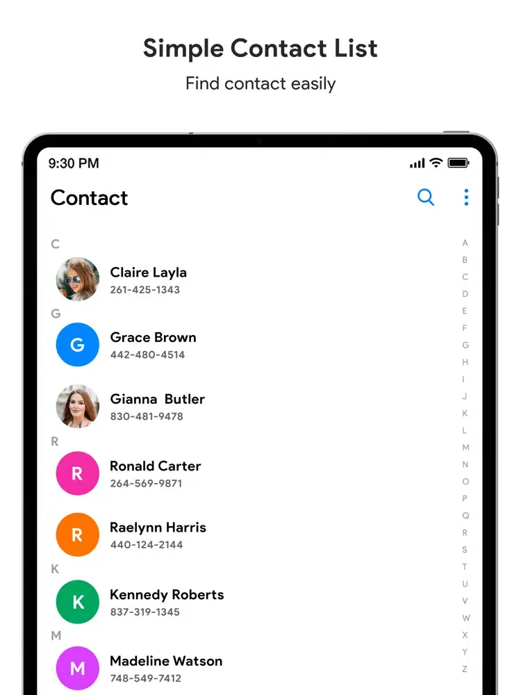 Contacts+ Backup and Transfer iPad  Screenshots