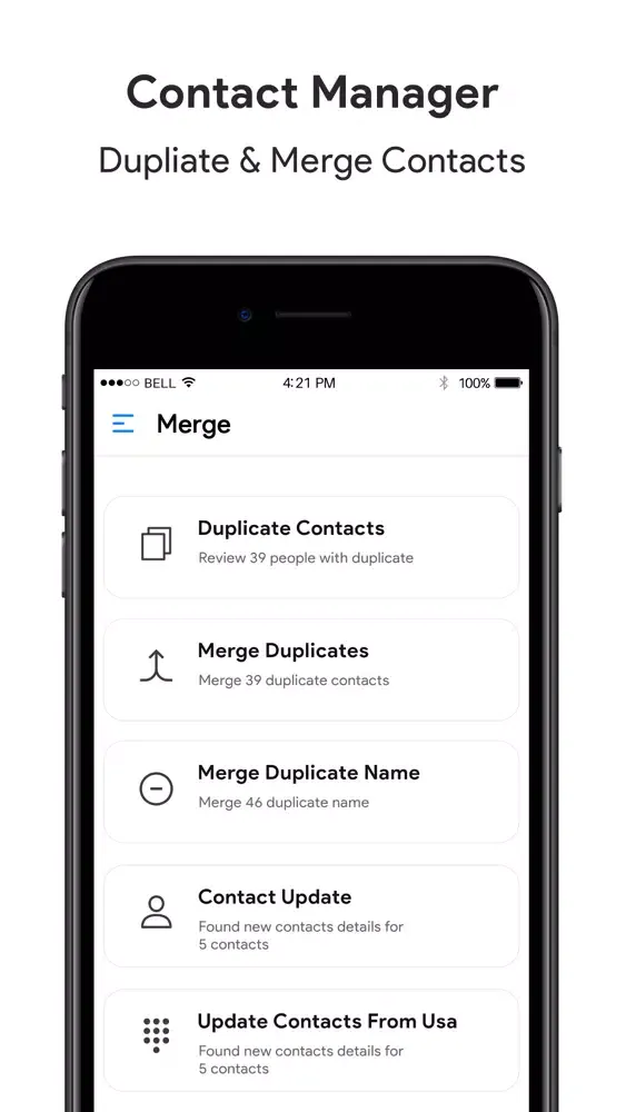 Contacts+ Backup and Transfer Screenshots