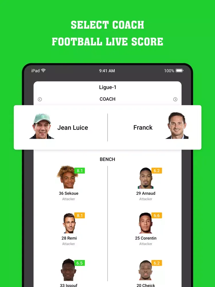 Captures d'écran de Football Live Scores - 2021 iPad 