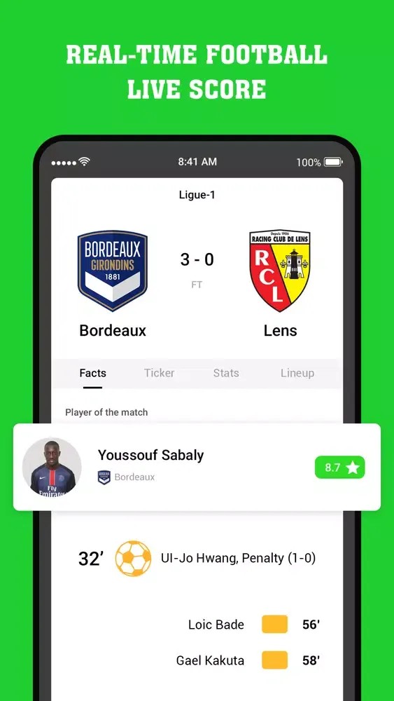 Captures d'écran de Football Live Scores - 2021