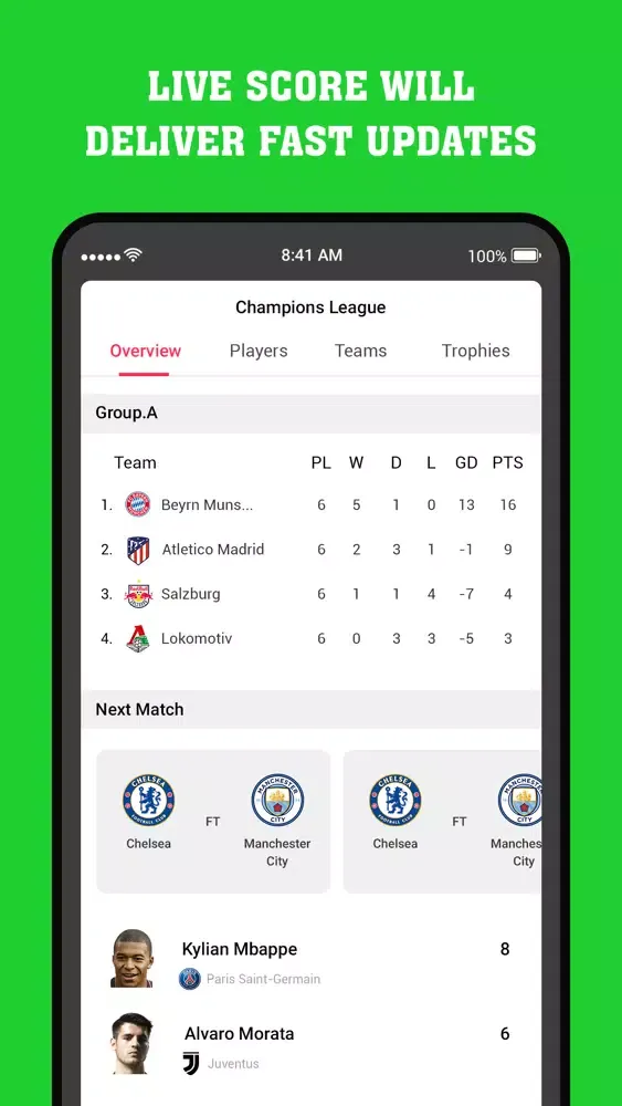 Captures d'écran de Football Live Scores - 2021