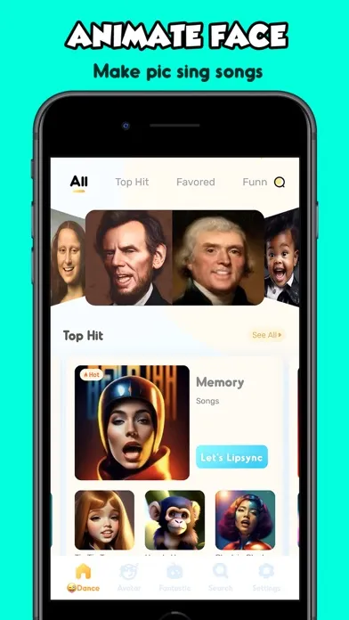 Ảnh chụp màn hình của FunMe: AI Face Photo Animator