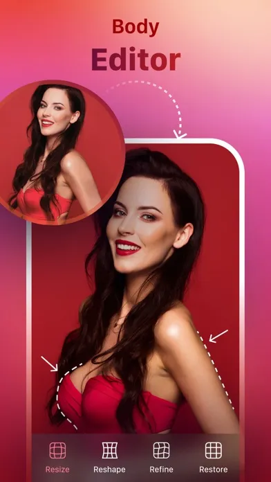 تصاویر Retouch & Face editor - FaceAI