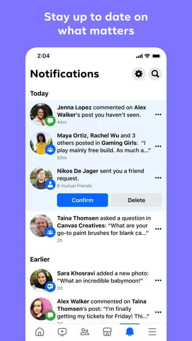 Facebook Screenshots