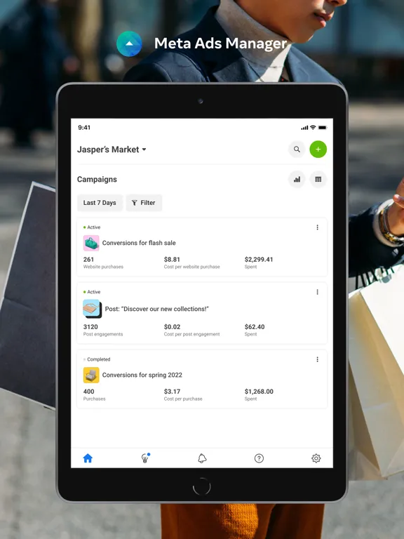 Meta Ads Manager iPad  Screenshots