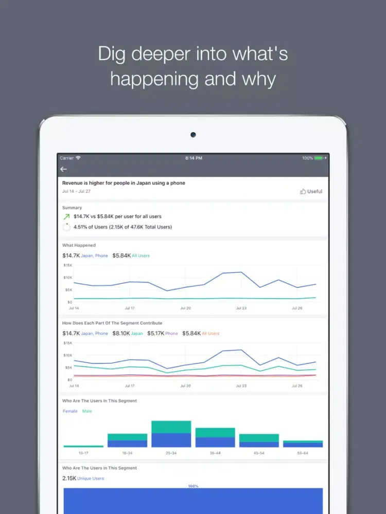 تصاویر Facebook Analytics iPad 