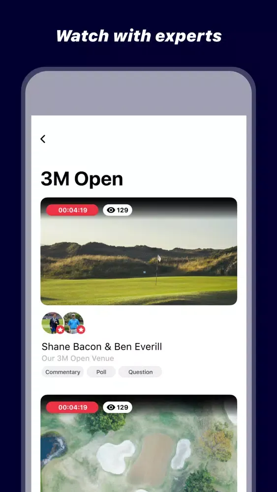 Venue: Live Sports Companion Screenshots