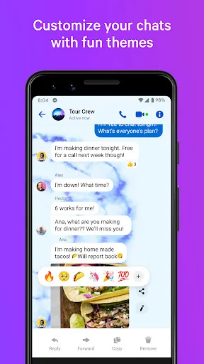 ภาพหน้าจอของ Messenger