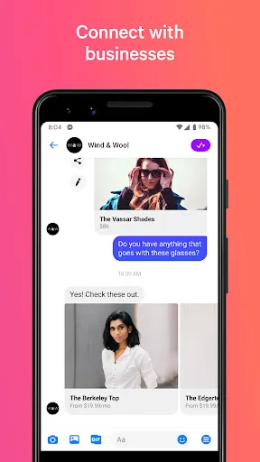 ภาพหน้าจอของ Messenger