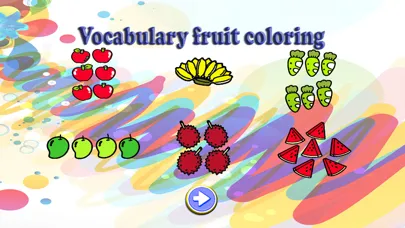 Vocabulary fruit Coloring Book Screenshots