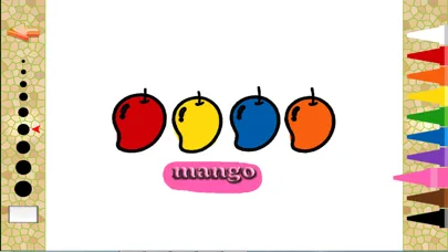Vocabulary fruit Coloring Book Screenshots