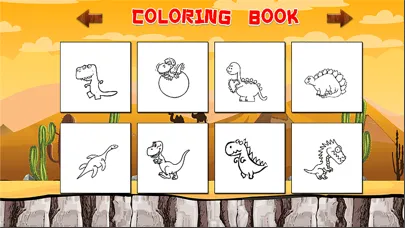 dinosaur coloring pages Screenshots
