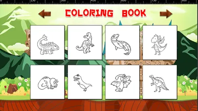 dinosaur coloring pages Screenshots
