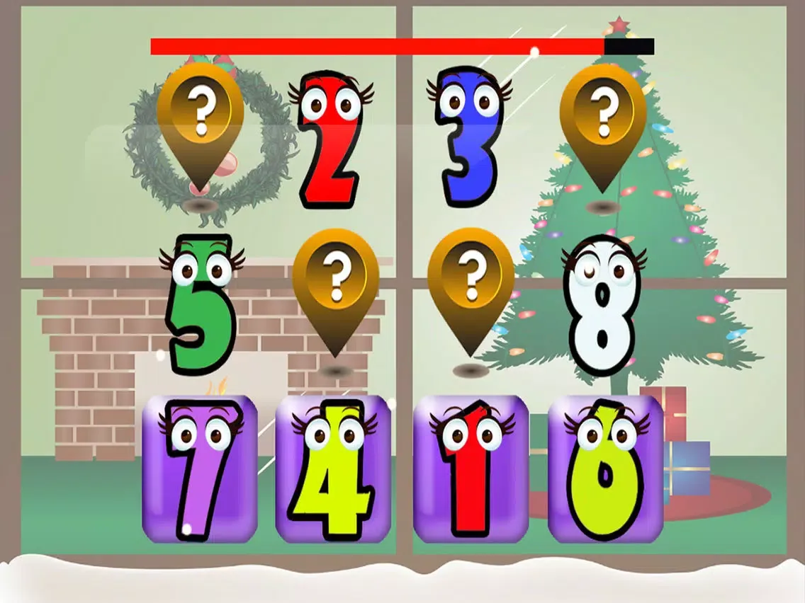 Tangkapan layar christmas counting 123-learn preschool addition math iPad 