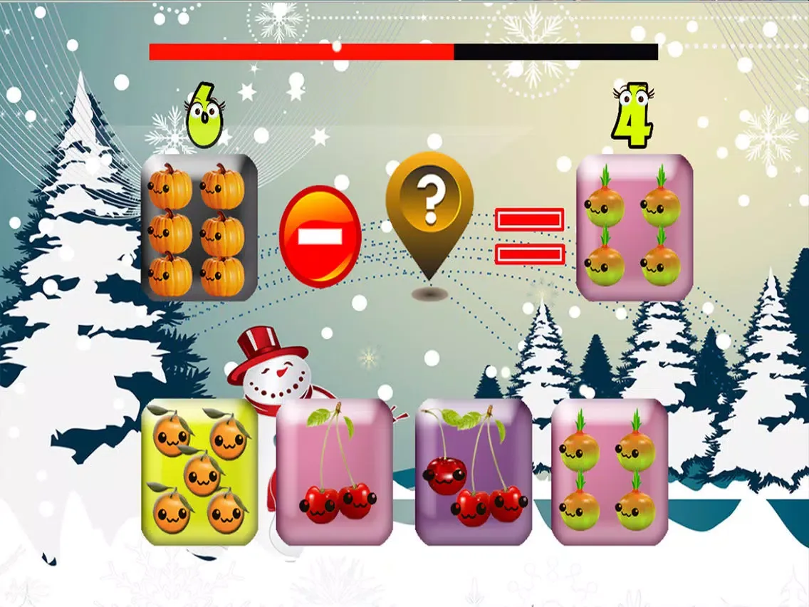 Tangkapan layar christmas counting 123-learn preschool addition math iPad 