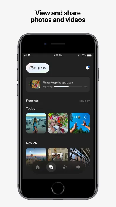 ภาพหน้าจอของ Meta View