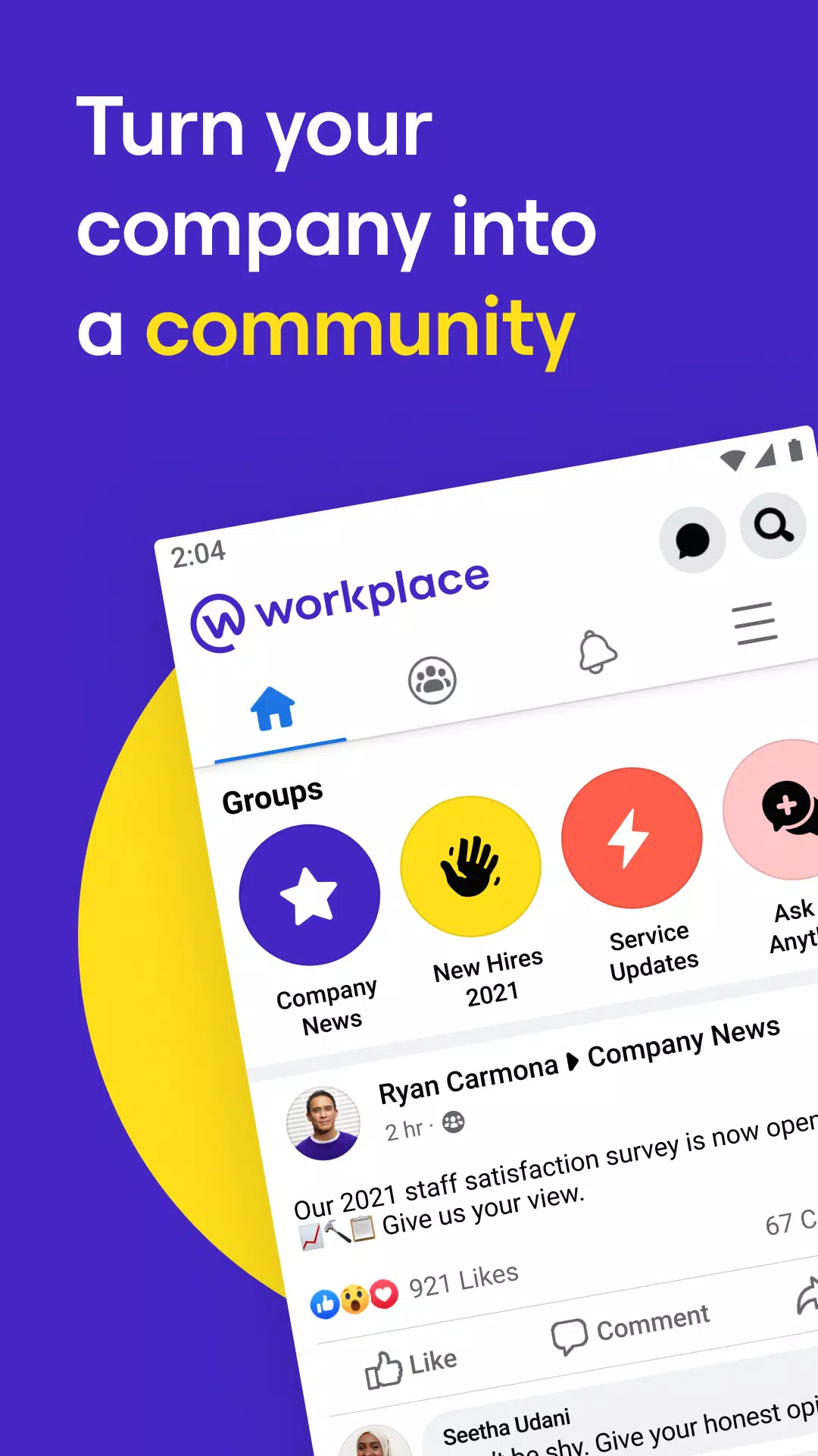 Workplace Screenshots