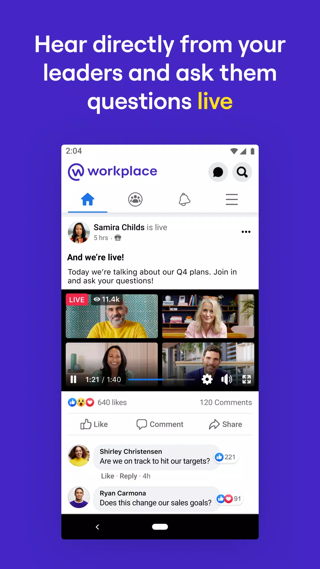 Workplace Screenshots