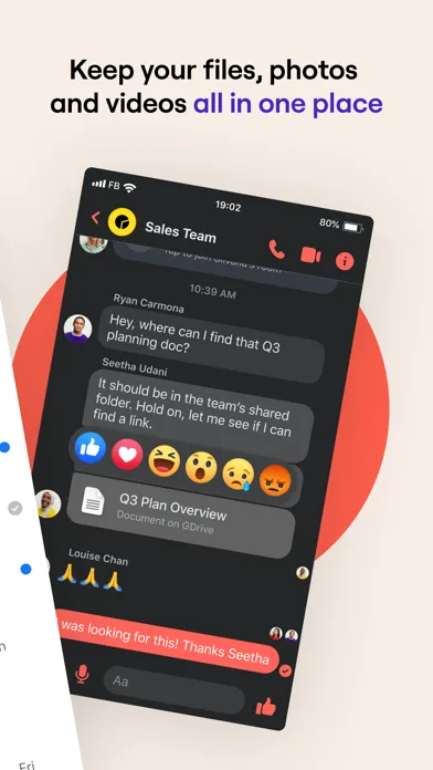 Zrzuty ekranu Workplace Chat from Meta
