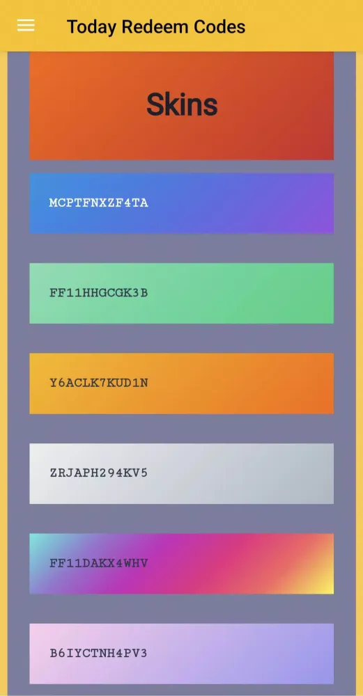 صور Redeem Codes