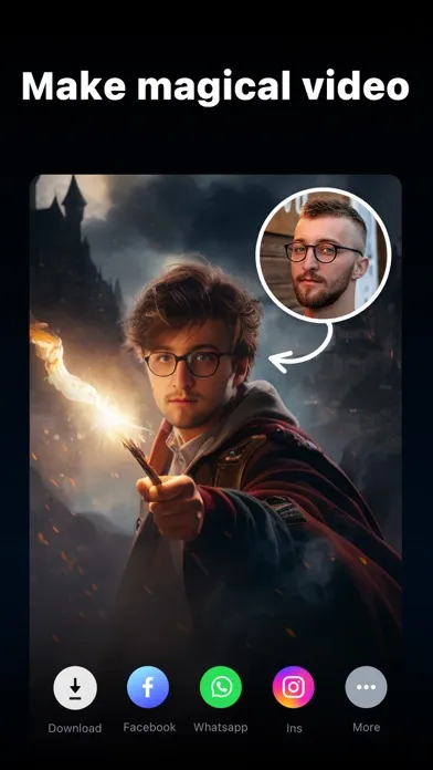 Tangkapan layar FaceHub:AI Face Swap Video
