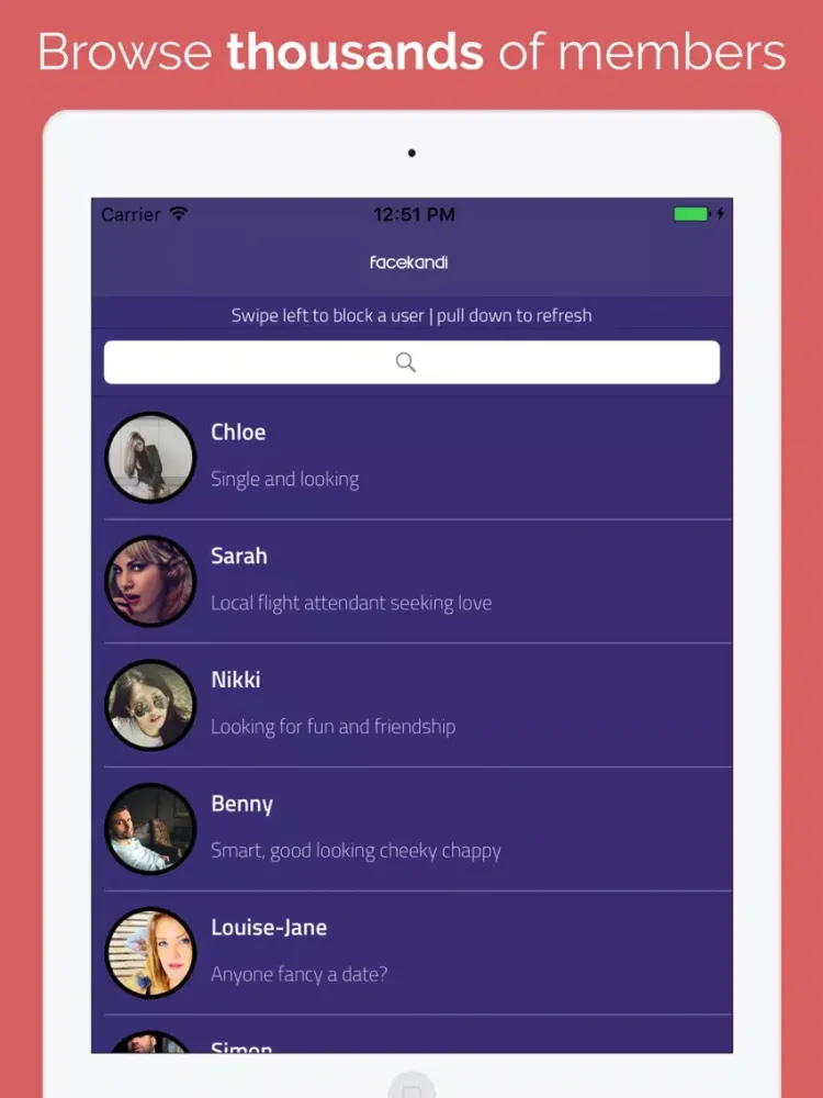 Facekandi - Dating & Love iPad  Ekran Görüntüleri
