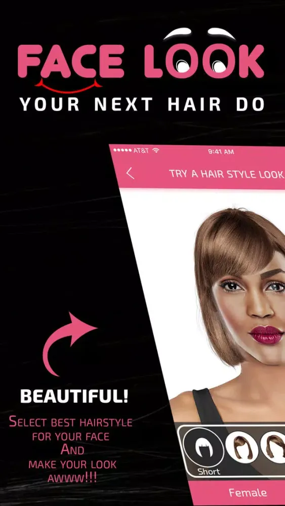 Tangkapan layar FaceLook - Your Next Hair Do