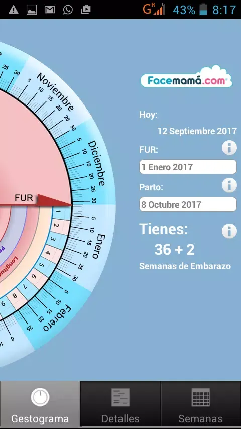 Capturas de pantalla de Pregnancy Weeks Calculator