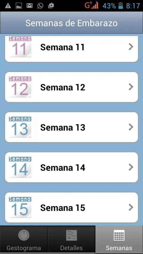 Capturas de pantalla de Pregnancy Weeks Calculator