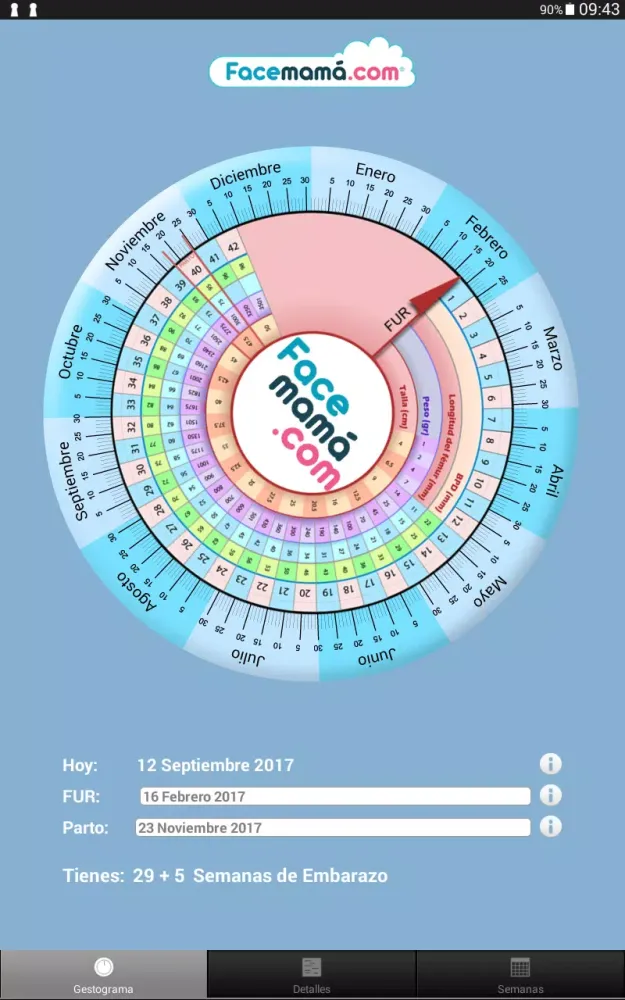 Capturas de pantalla de Pregnancy Weeks Calculator