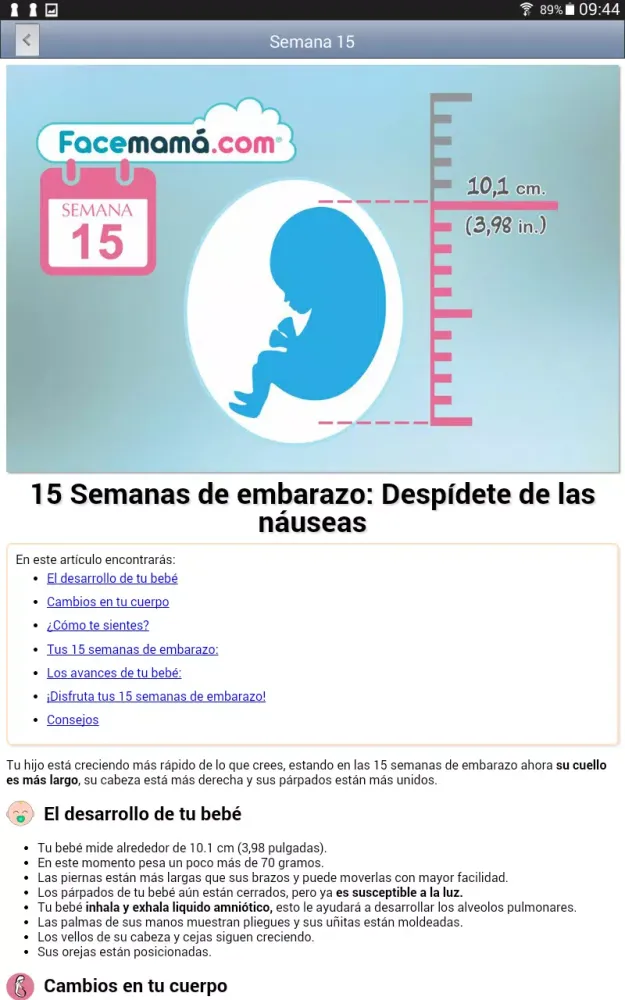 Capturas de pantalla de Pregnancy Weeks Calculator