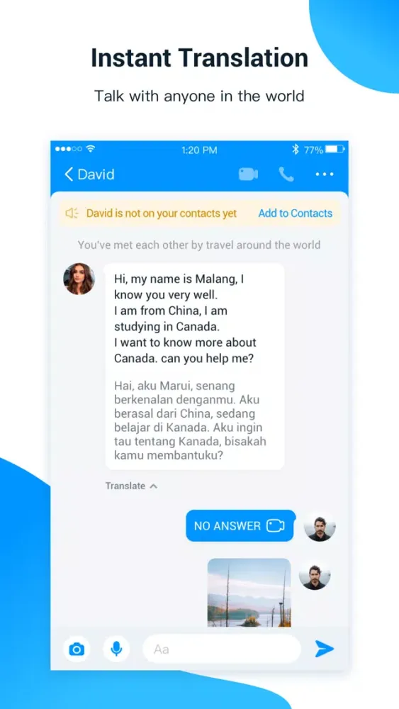 تصاویر FaceMe Messenger