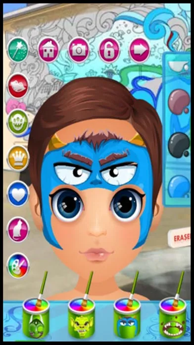 Baby Face Skin Paint Doctor - play a little make-up fashion salon makeover game for kids Screenshots