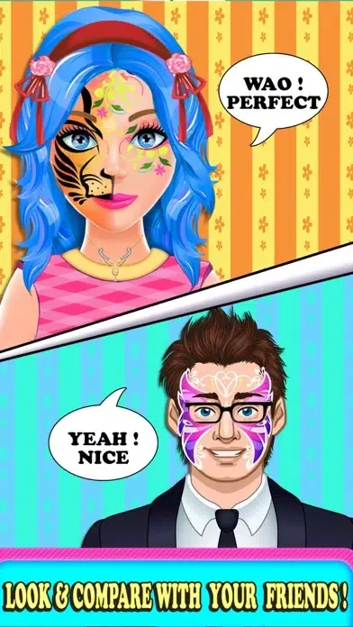 Tangkapan layar Face Paint Salon Games 2020