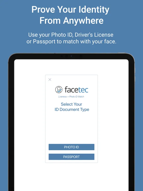 FaceTec ID Check iPad  Screenshots