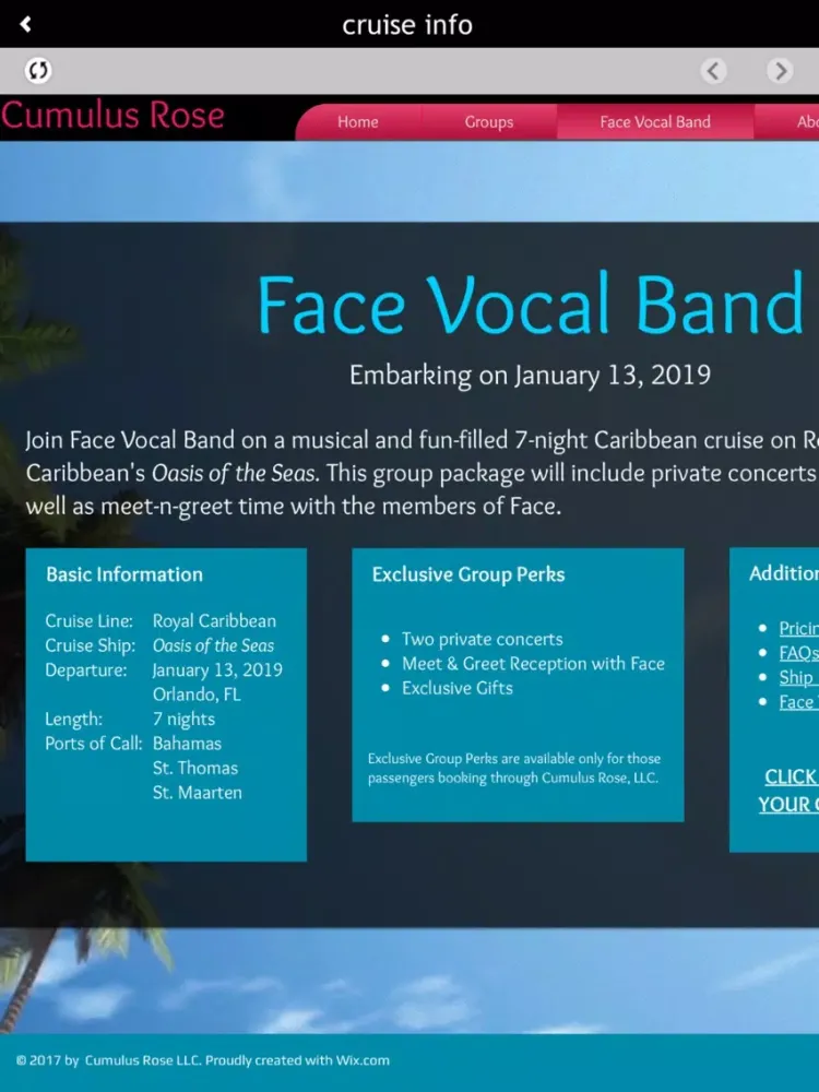 Zrzuty ekranu face vocal band iPad 