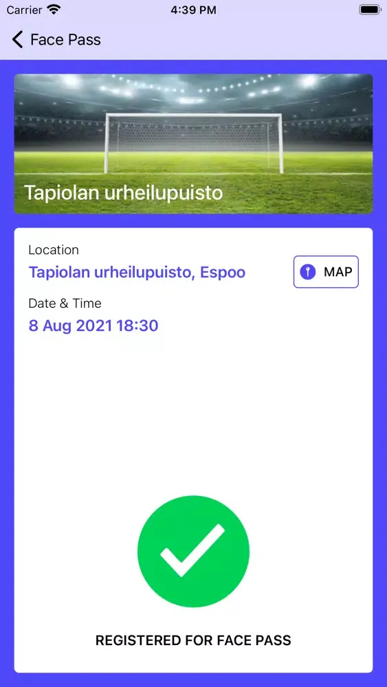 Screenshot di FaceX Pass