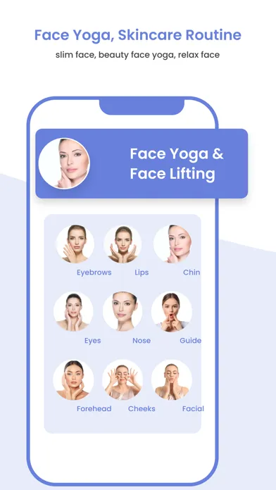 Ảnh chụp màn hình của Face Yoga Workout