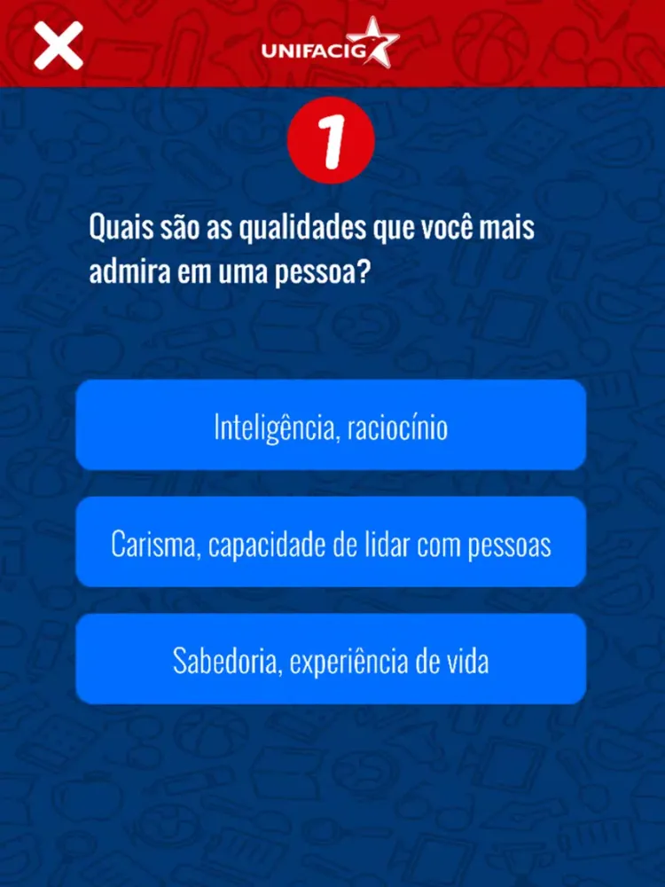 Capturas de pantalla de Teste Vocacional - UNIFACIG iPad 