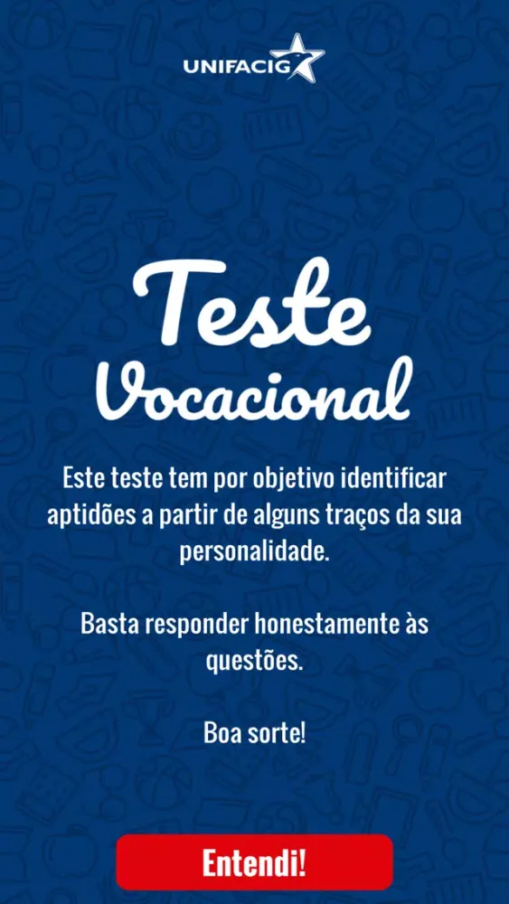 Capturas de pantalla de Teste Vocacional - UNIFACIG