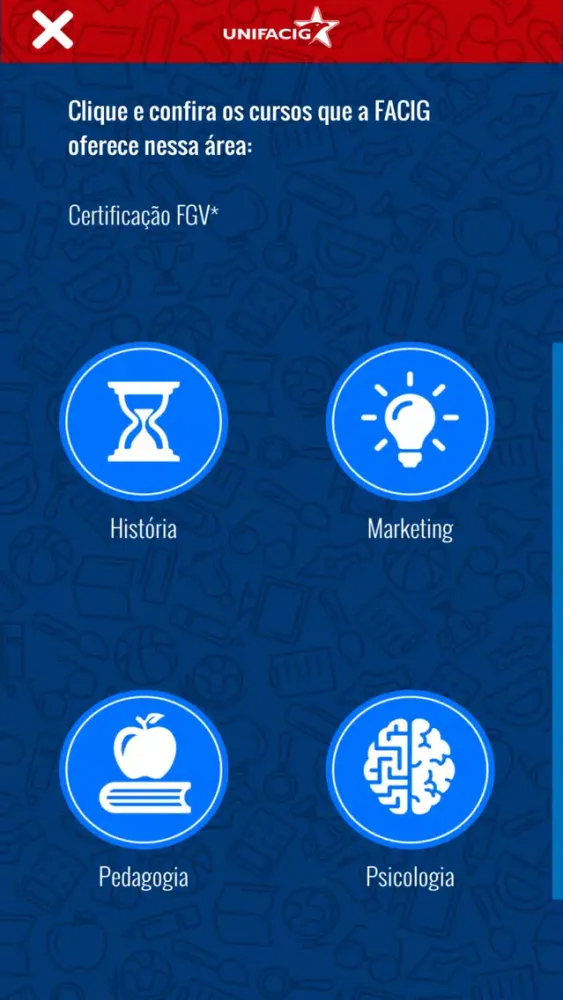 Capturas de pantalla de Teste Vocacional - UNIFACIG