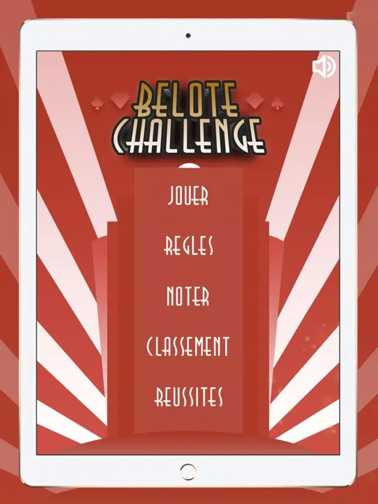 Captures d'écran de Belote Gratuit Challenge iPad 