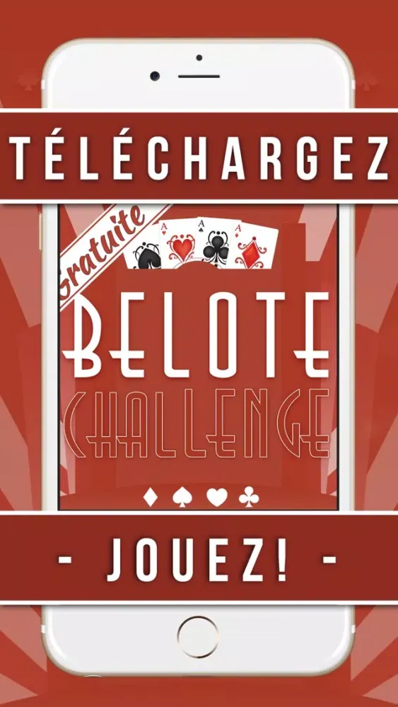 Captures d'écran de Belote Gratuit Challenge