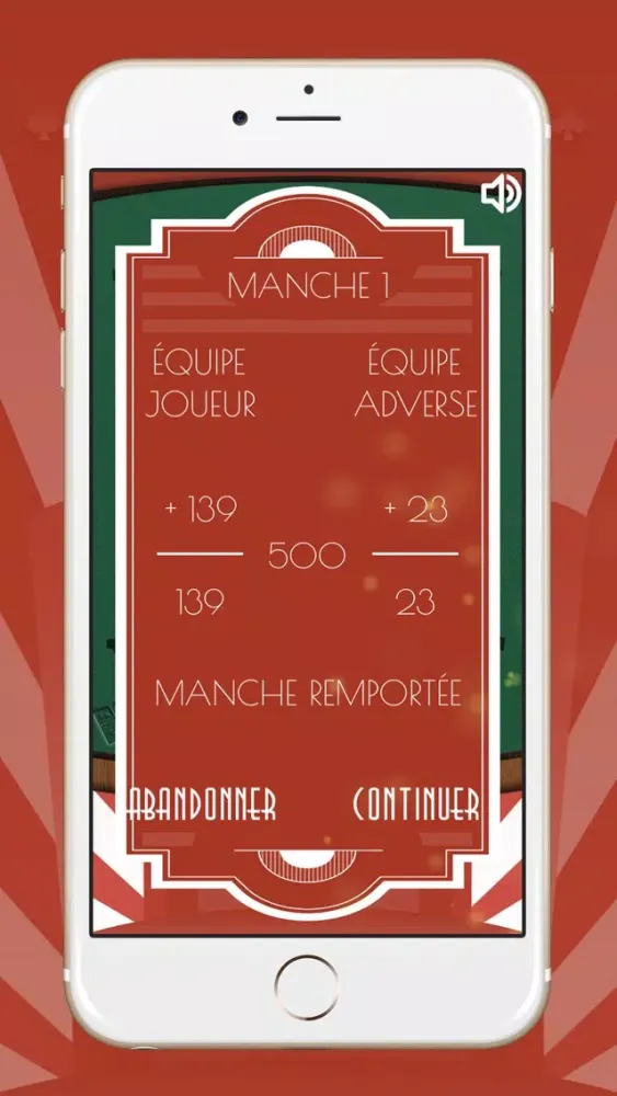 Captures d'écran de Belote Gratuit Challenge