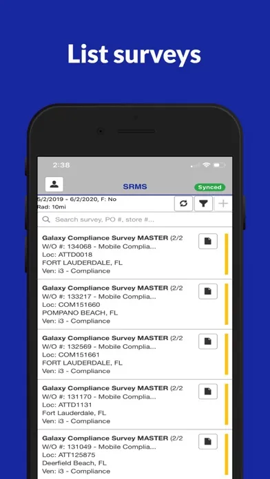 SRMS Surveys Screenshots