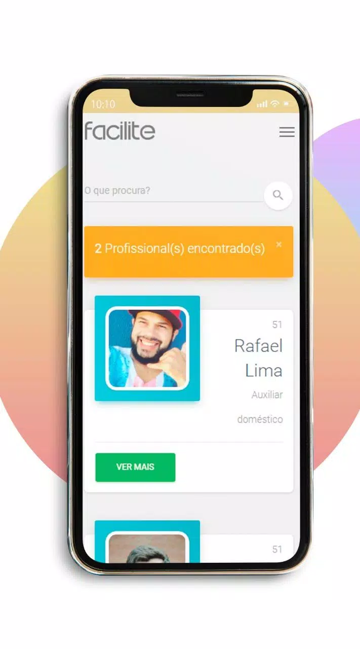 FaciliteAPP Screenshots