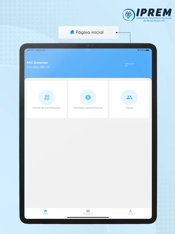 Ảnh chụp màn hình của Iprem iPad 