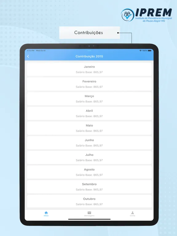 Ảnh chụp màn hình của Iprem iPad 